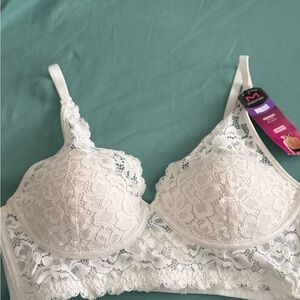 Maidenform White Lace Bra